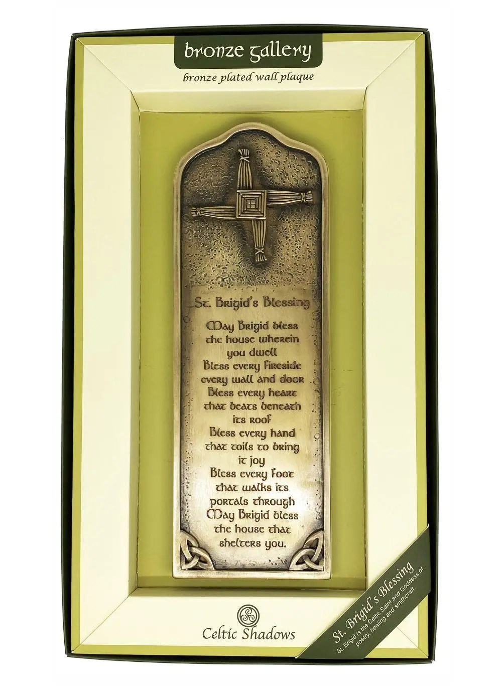 St. Brigid's Blessing Bronze Wall Plaque Blarney